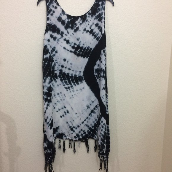 Beach by Exist Tie Dye Coverup Tunic Dress - Picture 5 of 10